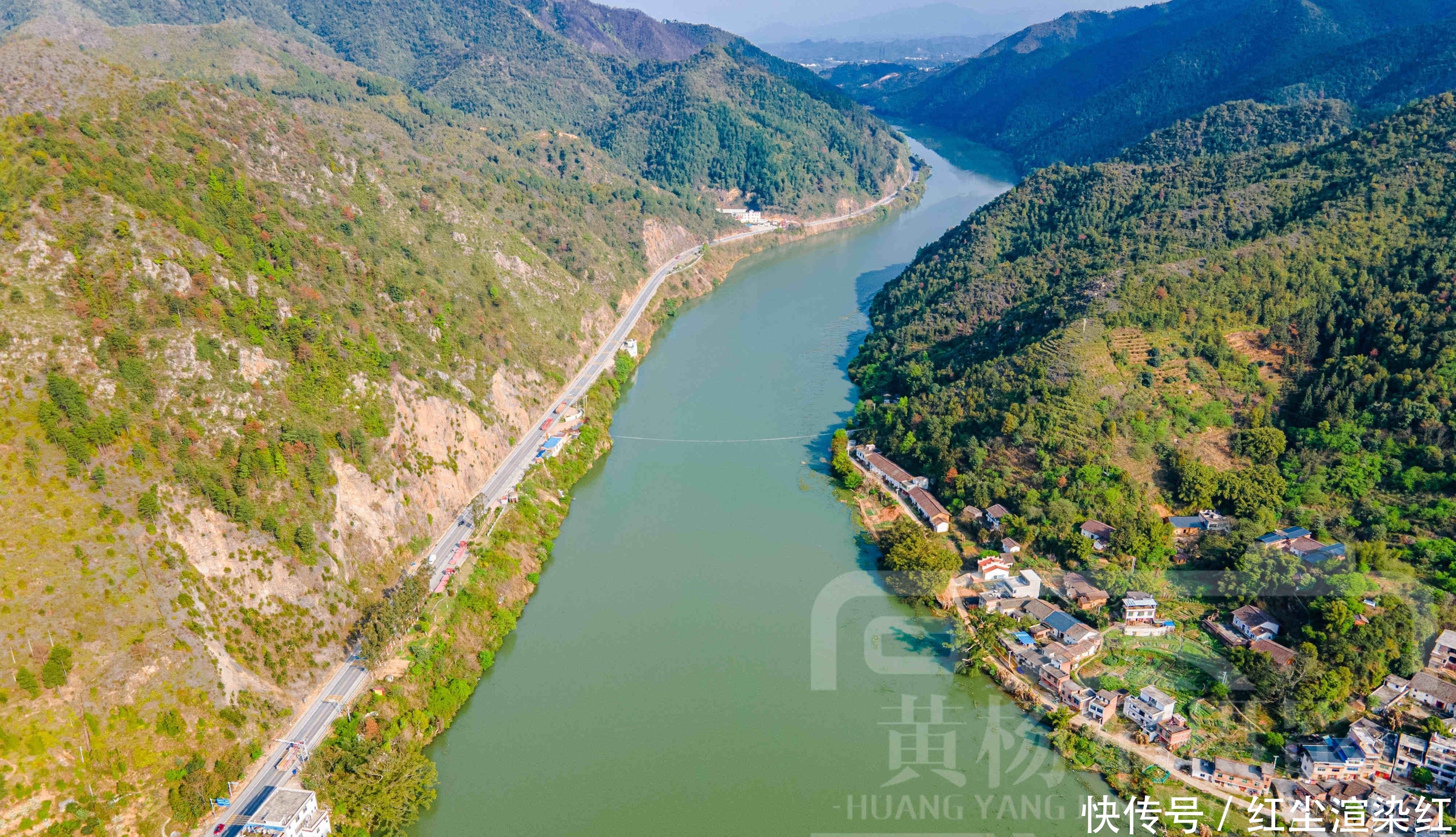 赣州贡江山水最美的地方，山高林密于都人才知道，高空俯瞰景迷人