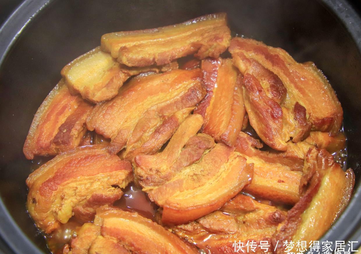 五花肉|先煎后焖五花肉,光闻香味都解馋!这一大锅,关系够铁才上这道菜