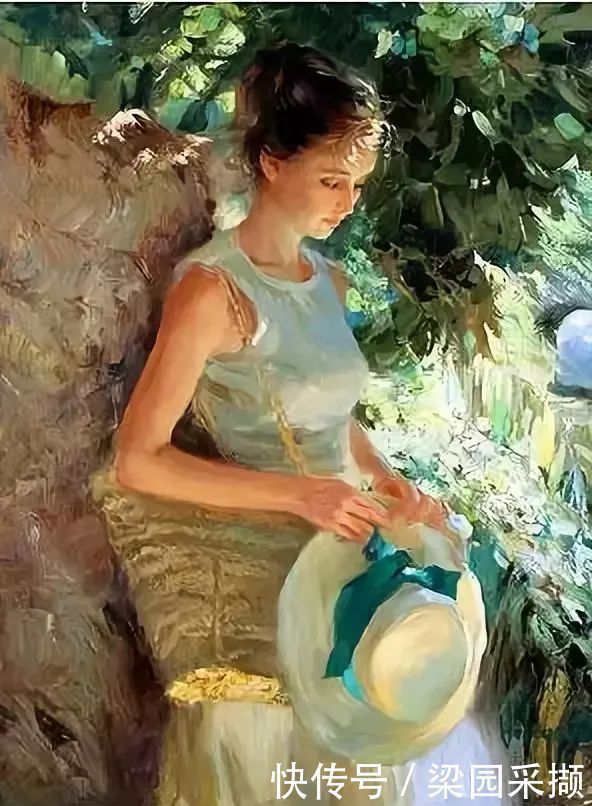 光影|油画里,光影中的美女,一美千年!