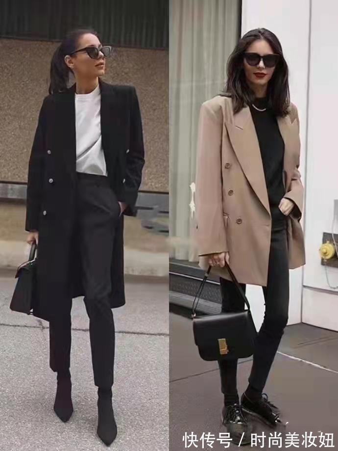 版型 40岁中年女人的大衣就该这样穿,简单高级又显气质,照穿就对了
