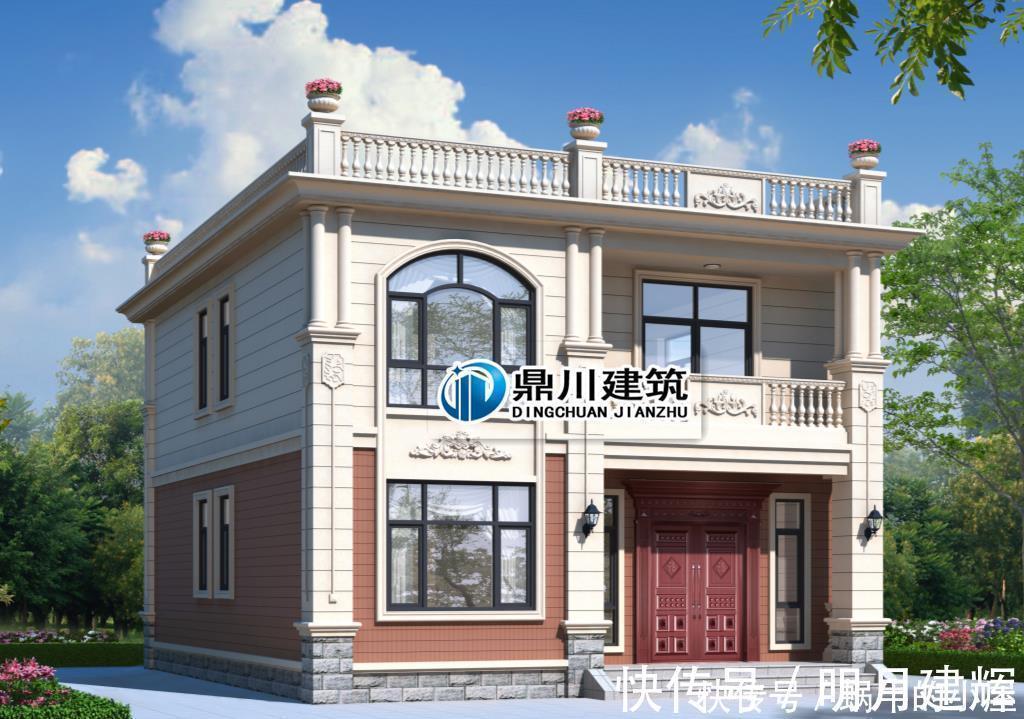 施工|5款农村平屋顶别墅,施工简单,农村的师傅都会做