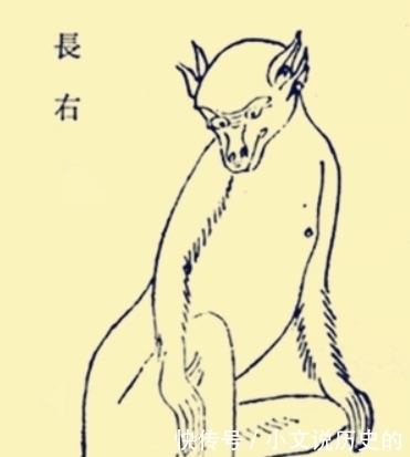 传说中四耳的猴型水怪--《山海经》异兽“长右”