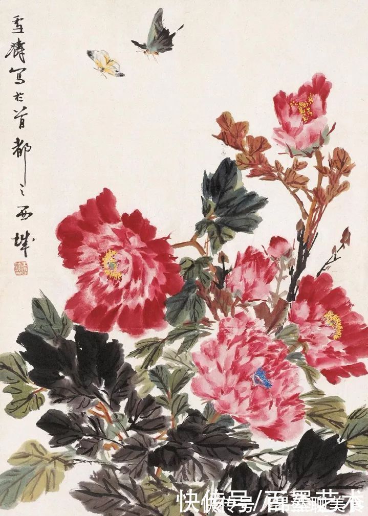 小写意@唯有牡丹真国色!小写意牡丹画150幅,美醉了