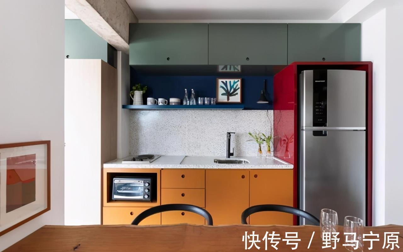 书房|夫妻的45㎡小家：进门是阅读角，阳光书房超赞，色彩搭配太美了！