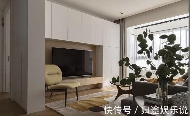 过道|100㎡小三房，坚持全屋打满柜子，飘窗这样设计，太实用了