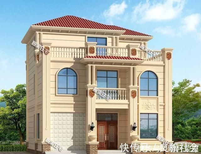 别墅|带车库设计的两栋农村别墅，实用方便，户型一适合放农用车