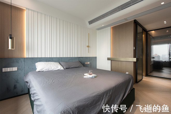空间|黑白灰调性,三室改两室,三分离设计
