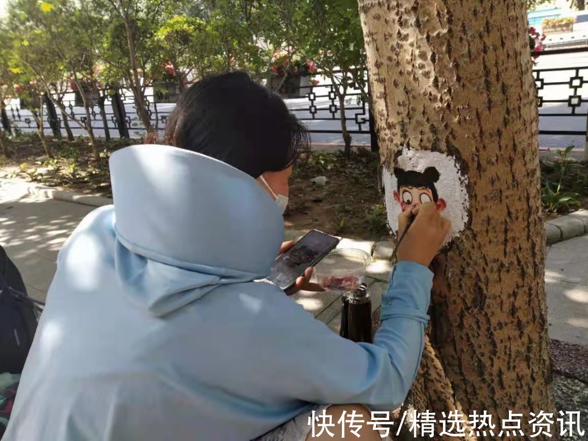 林荫路|树洞里藏小惊喜，市民“打卡”沈北新街景