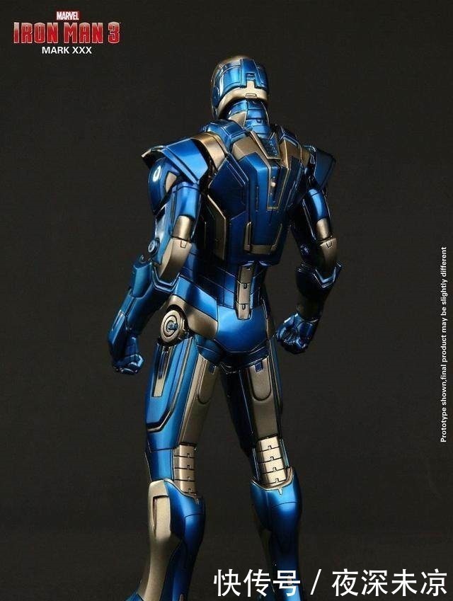 马克|钢铁侠蓝色战衣你见过吗马克30,银蓝色战甲,究极蓝钢,超帅