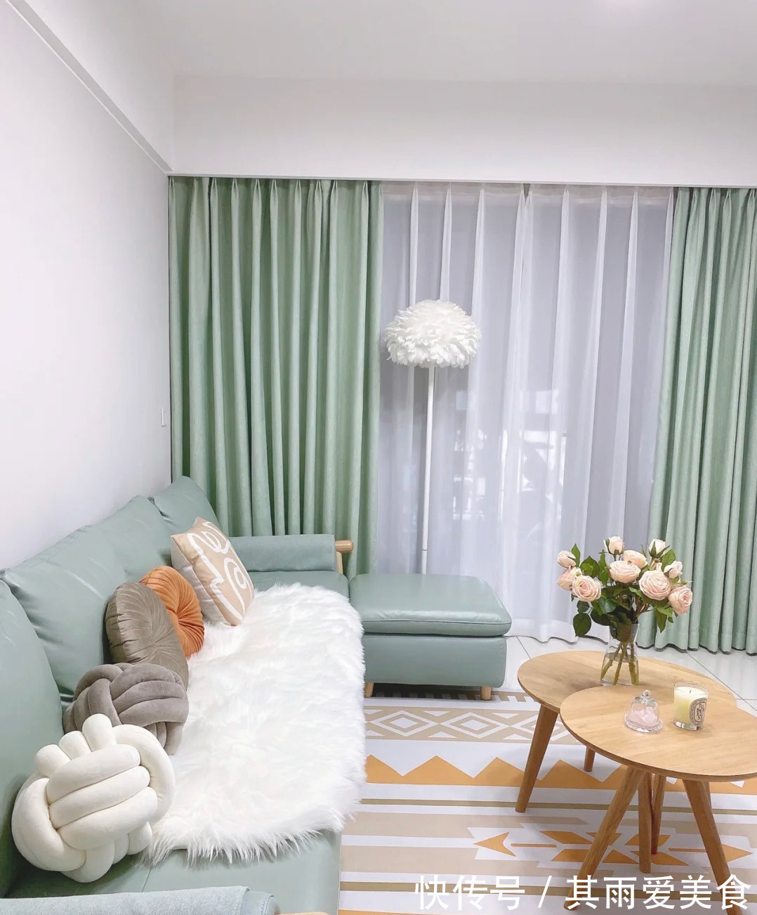 薄荷蓝|走进她家,才知什么叫美观与实用并存,全屋温暖又清爽,太舒服了
