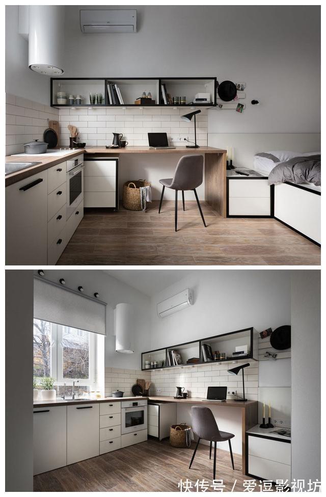 小户型|17平小户型装修改造，用小隔断设计出三个空间，太聪明了吧