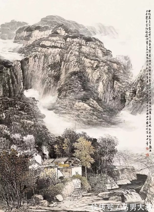 山水画&国画家|观王中年先生的山水画,有身临其境之感