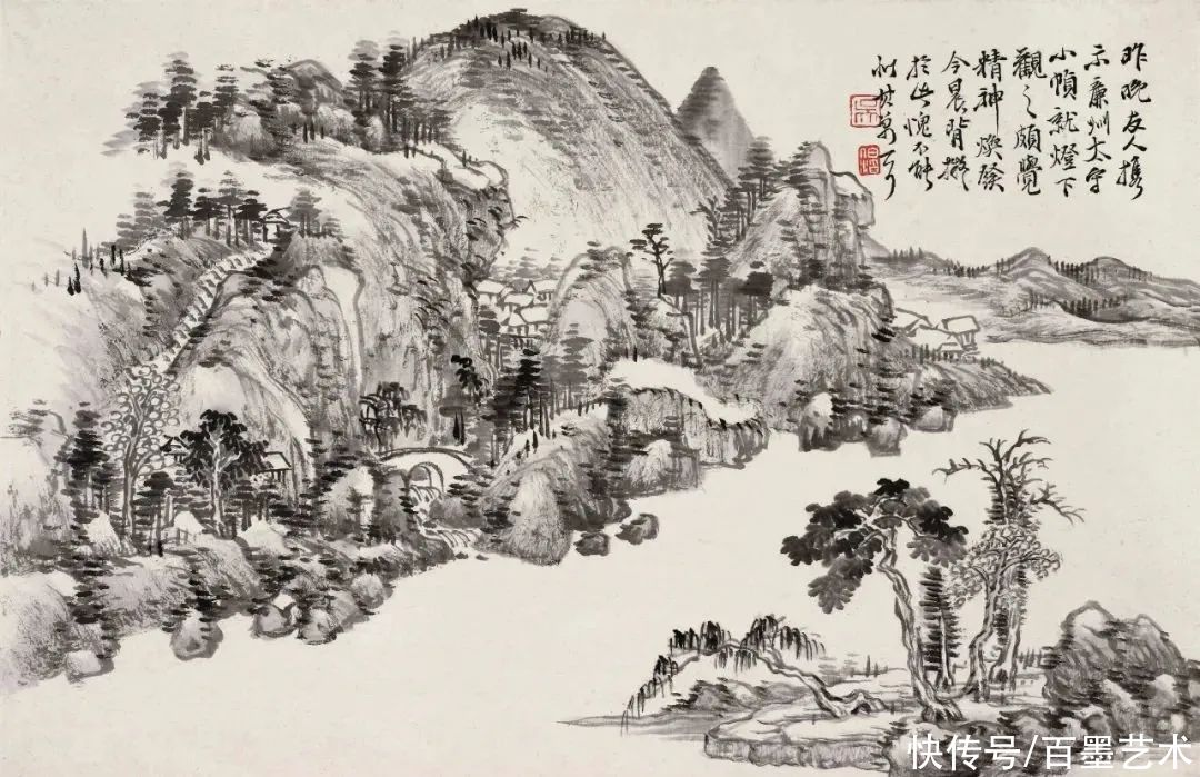 花卉|清末他被时人称之为“江南第一山水画家”