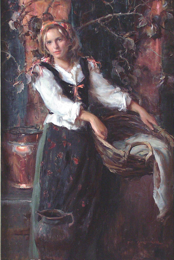 丹尼尔·夫·捷哈兹&美国艺术家丹尼尔·夫·捷哈兹油画中令人怦然心动的美人