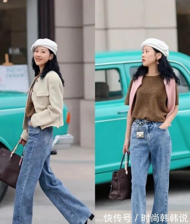 西装外套 一条牛仔裤的穿搭灵感中年女人记住这几个穿搭方法,时髦又气质!