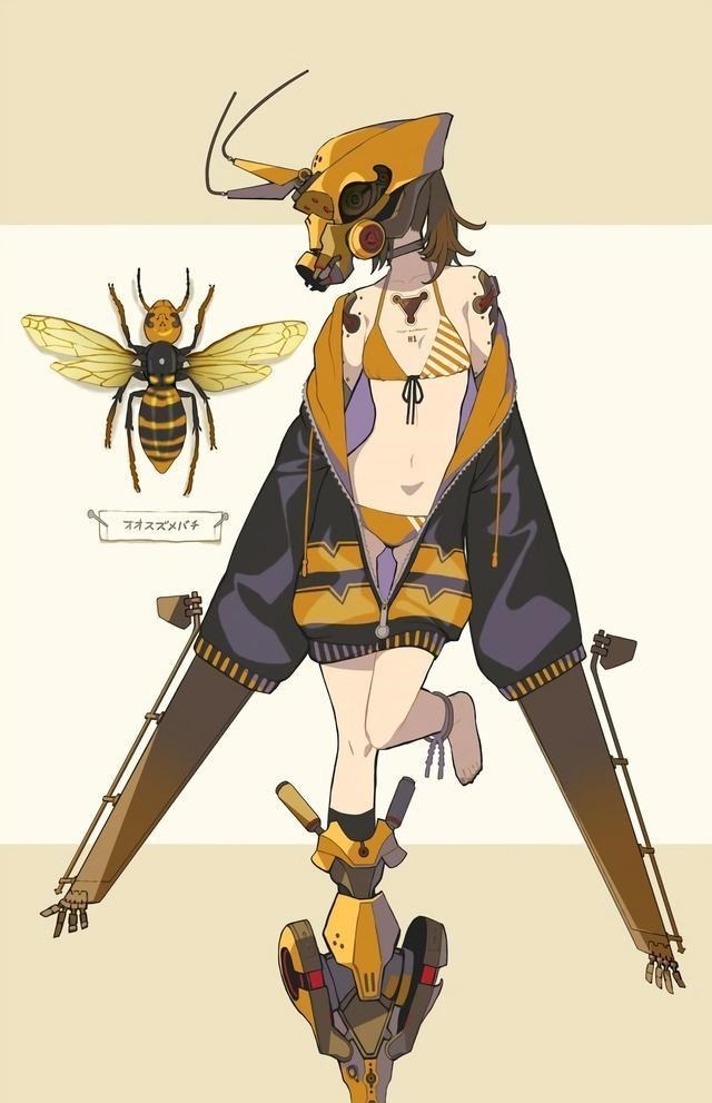 蜈蚣|当昆虫少女遇到机甲,蜈蚣少儿不宜,纹白毒蛾太美了!快来认领