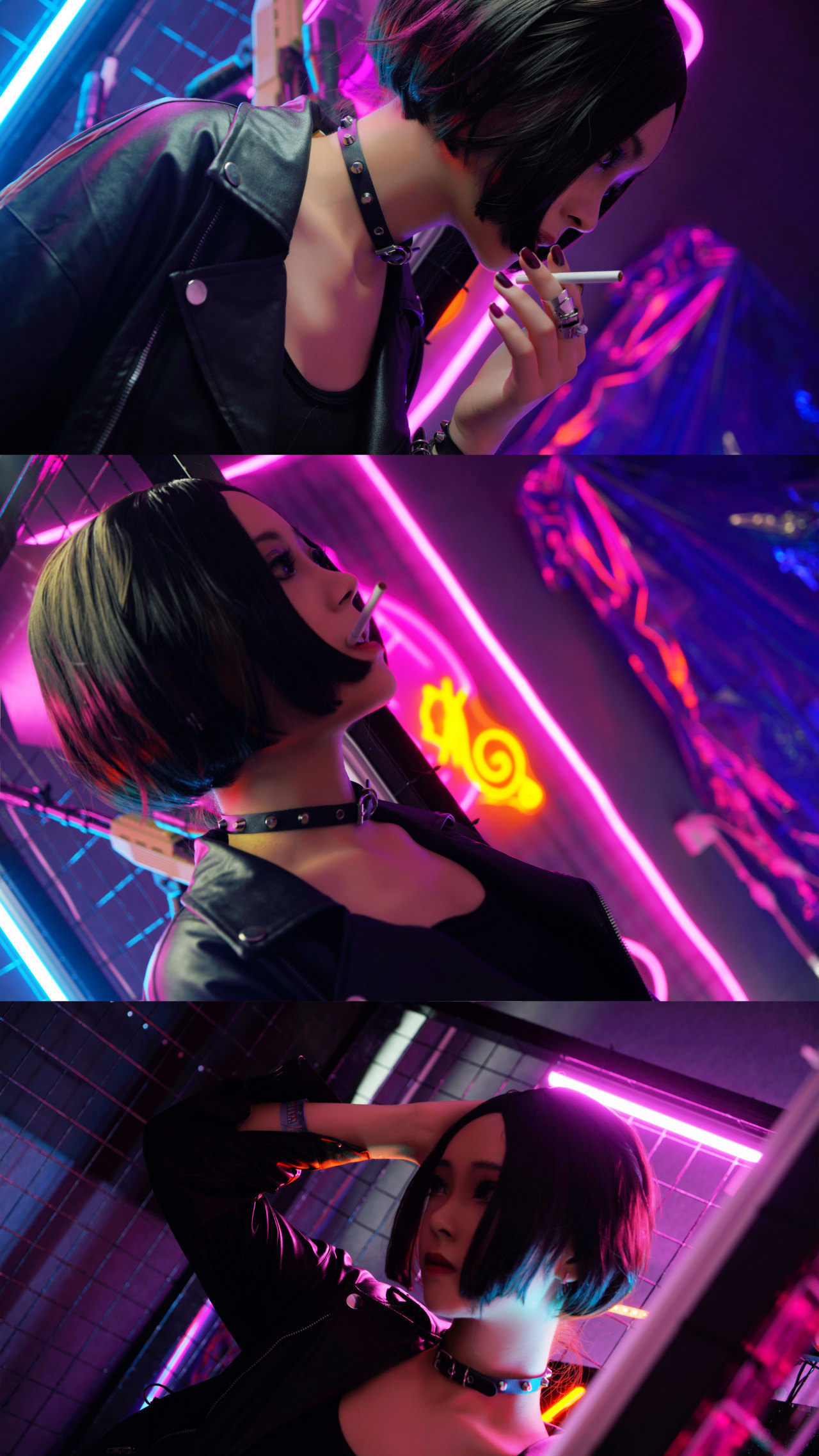 冷酷|cos:NANA大崎娜娜,展现经典冷酷气质