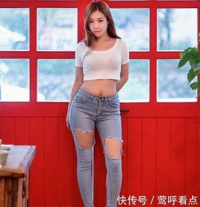 弹力|微胖的女生穿搭牛仔裤, 紧是一种态度!