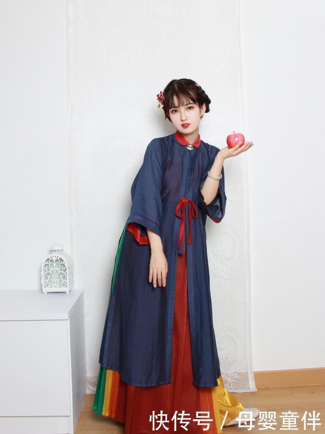 元素|最近火了一种叫“彩虹”的汉服,新奇又好看,路人也喜欢