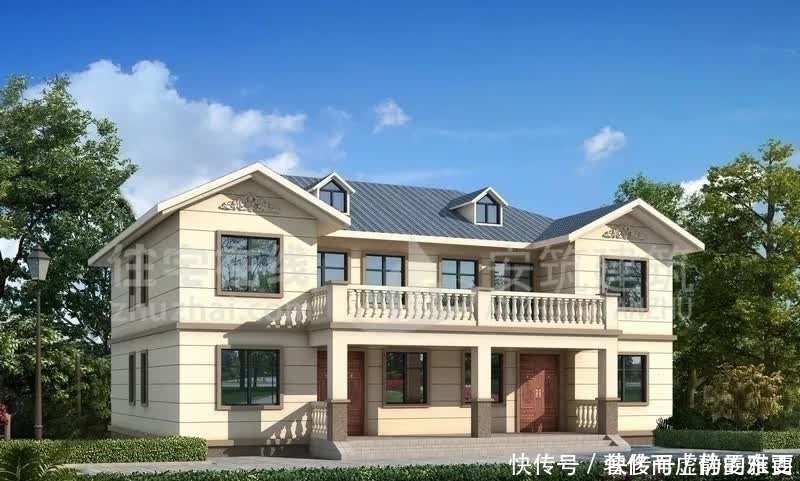 过时|两套双拼农村别墅,造价35万左右,20年后也不会过时的款式