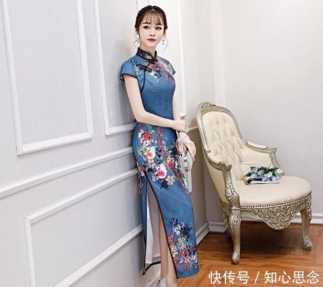 丝麻修身长旗袍，新出女装，洋气的时尚穿搭！