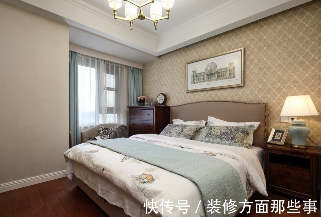 户型|97平美式小三房设计,餐厅小巧精致,美式情调尽显