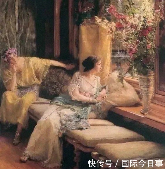 晚期|十九世纪晚期英国著名画家Alma Tadema