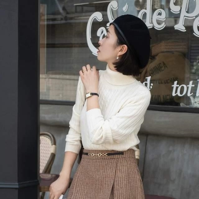 正确 这才是毛衣的正确穿搭,简单优雅又减龄,轻松穿出20岁的感觉