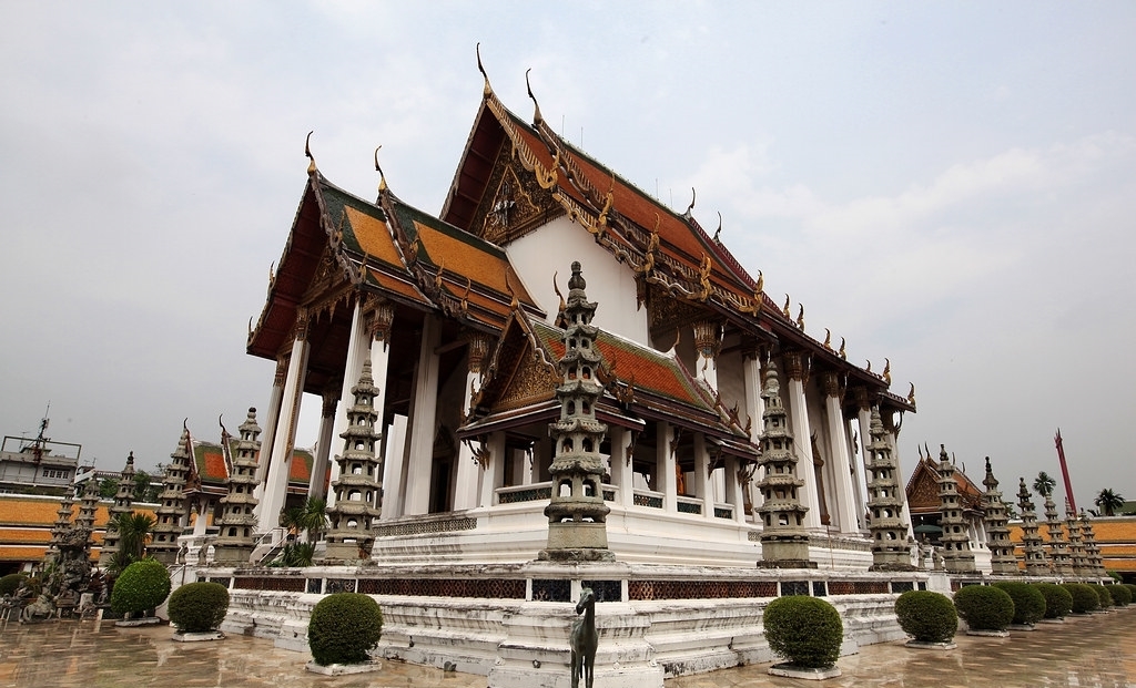 泰国|金山寺：曼谷最高的寺庙，金光闪闪不要错过