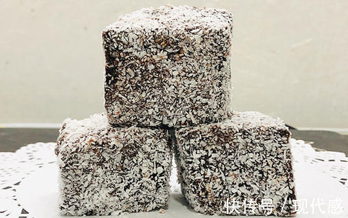 可可粉|普通蛋糕华丽变身莱明顿蛋糕，原来这么简单，高端大气，绵软细腻