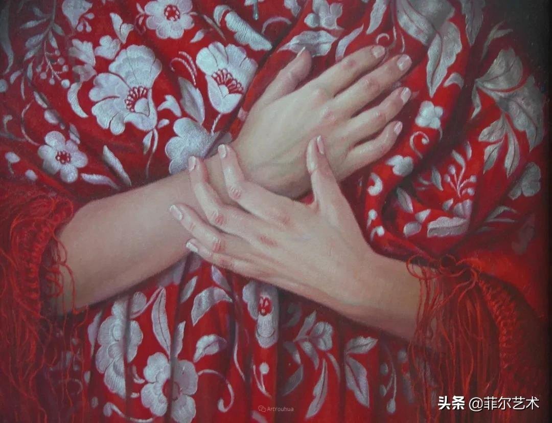 女画家@女画家索莱达·费尔南德斯画笔下的女子人物沉稳自然,美丽优雅