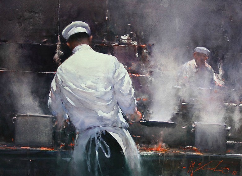 艺术家@雾里看花,澳大利亚水彩艺术家科维奇的作品,很是美!