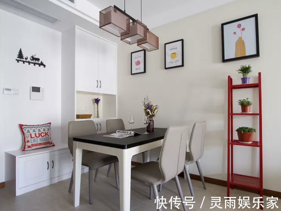 水泥板|进屋就是餐厅无玄关,这么设计,收纳美观两不误!