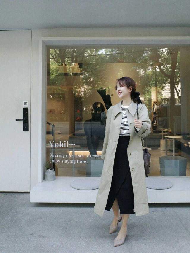 针织衫|初秋的日常穿搭分享,衬衫搭配半身裙高级通勤,美出了新高度