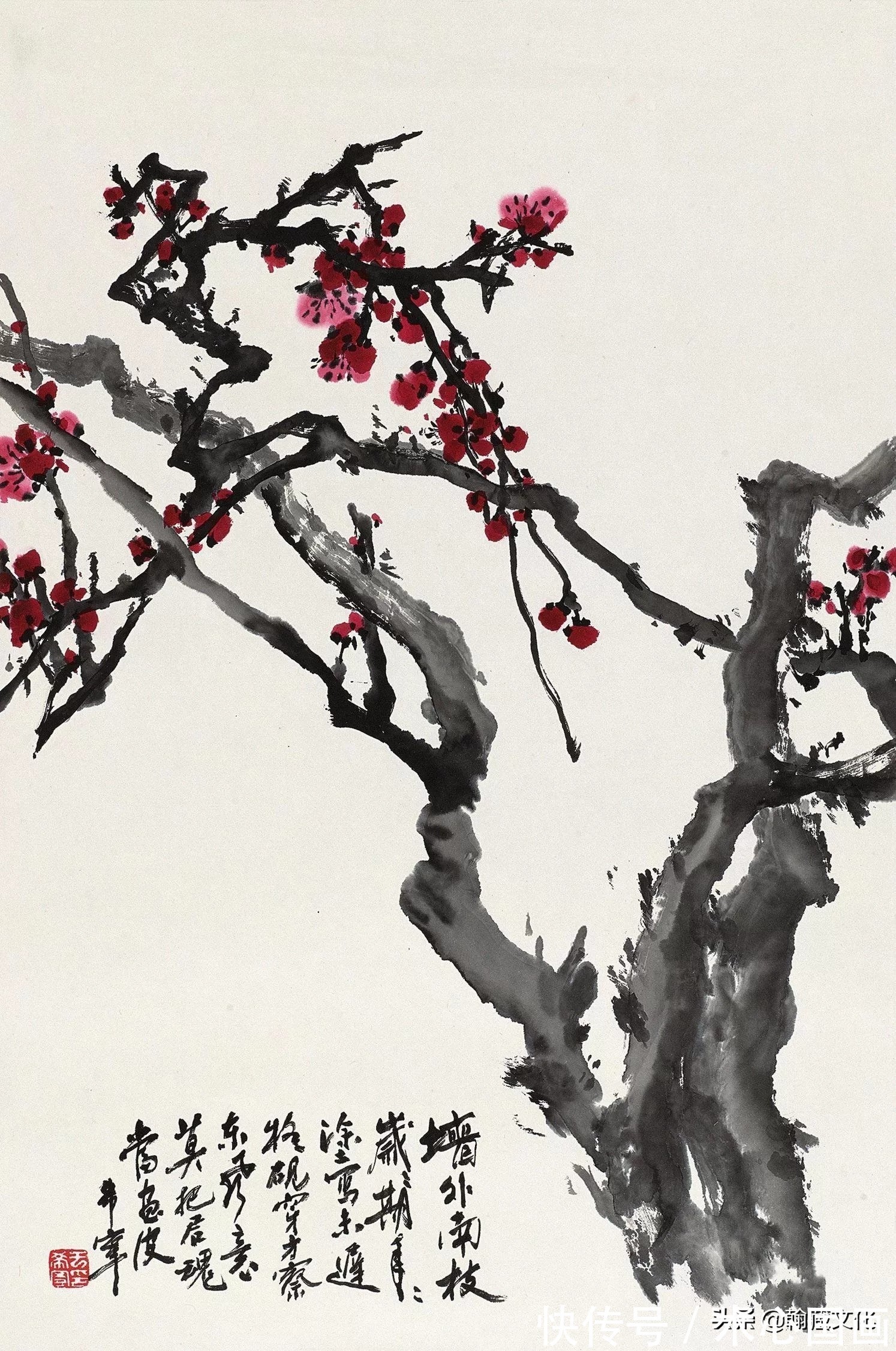 正气浩然!“梅痴”于希宁的诗与画:铁骨寒梅颂国魂