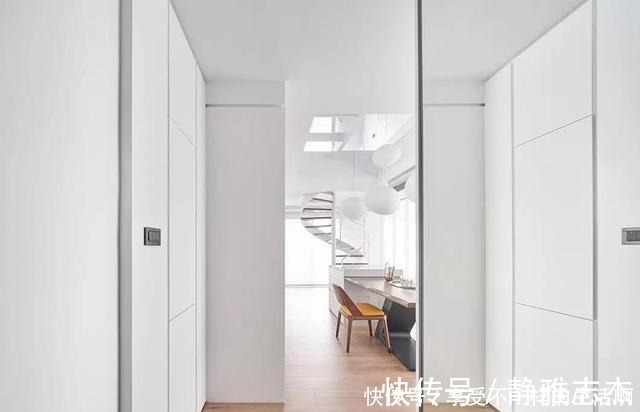 空间|原木+白色,营造出一个干净纯洁的空间,一个温馨的家!