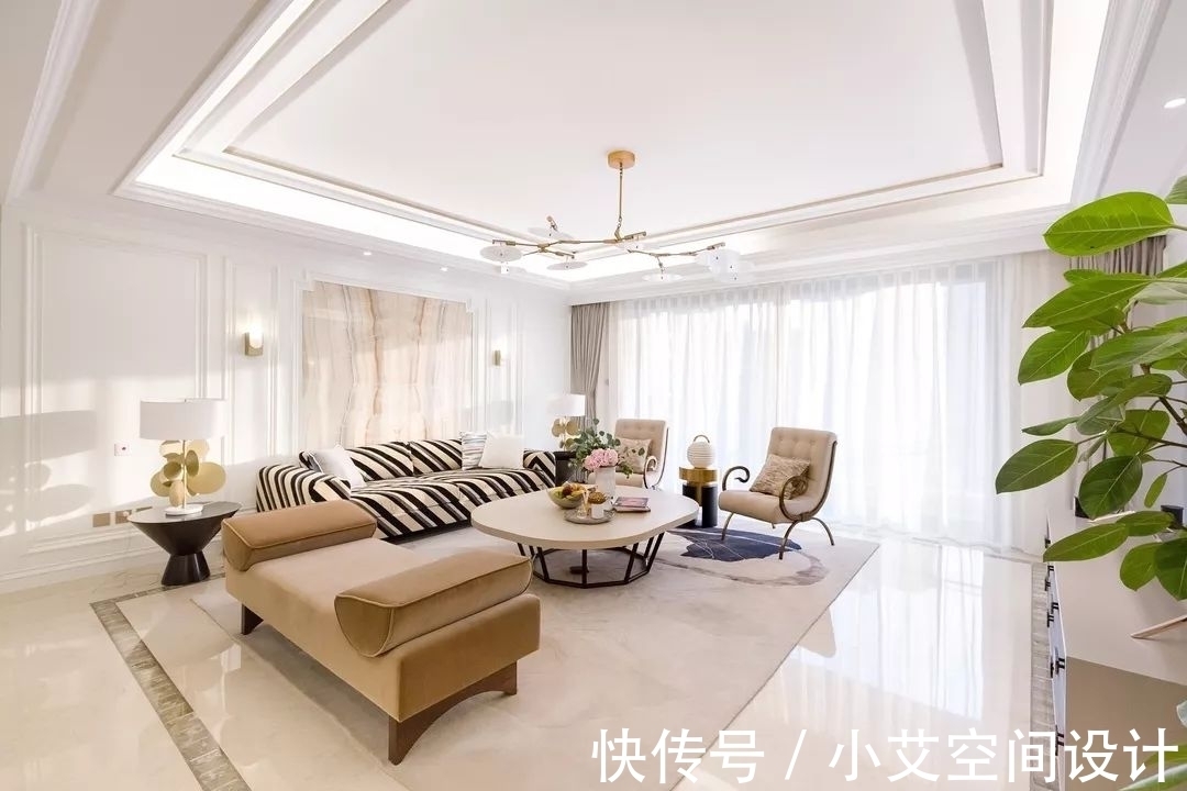 精装|270㎡精装房软装设计,简洁、纯美的温馨轻法式风