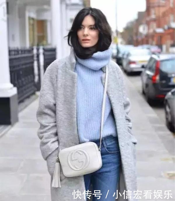 毛衣|最近火了一种“保暖穿法”,叫“毛衣+高腰裤”,显高显瘦又时髦