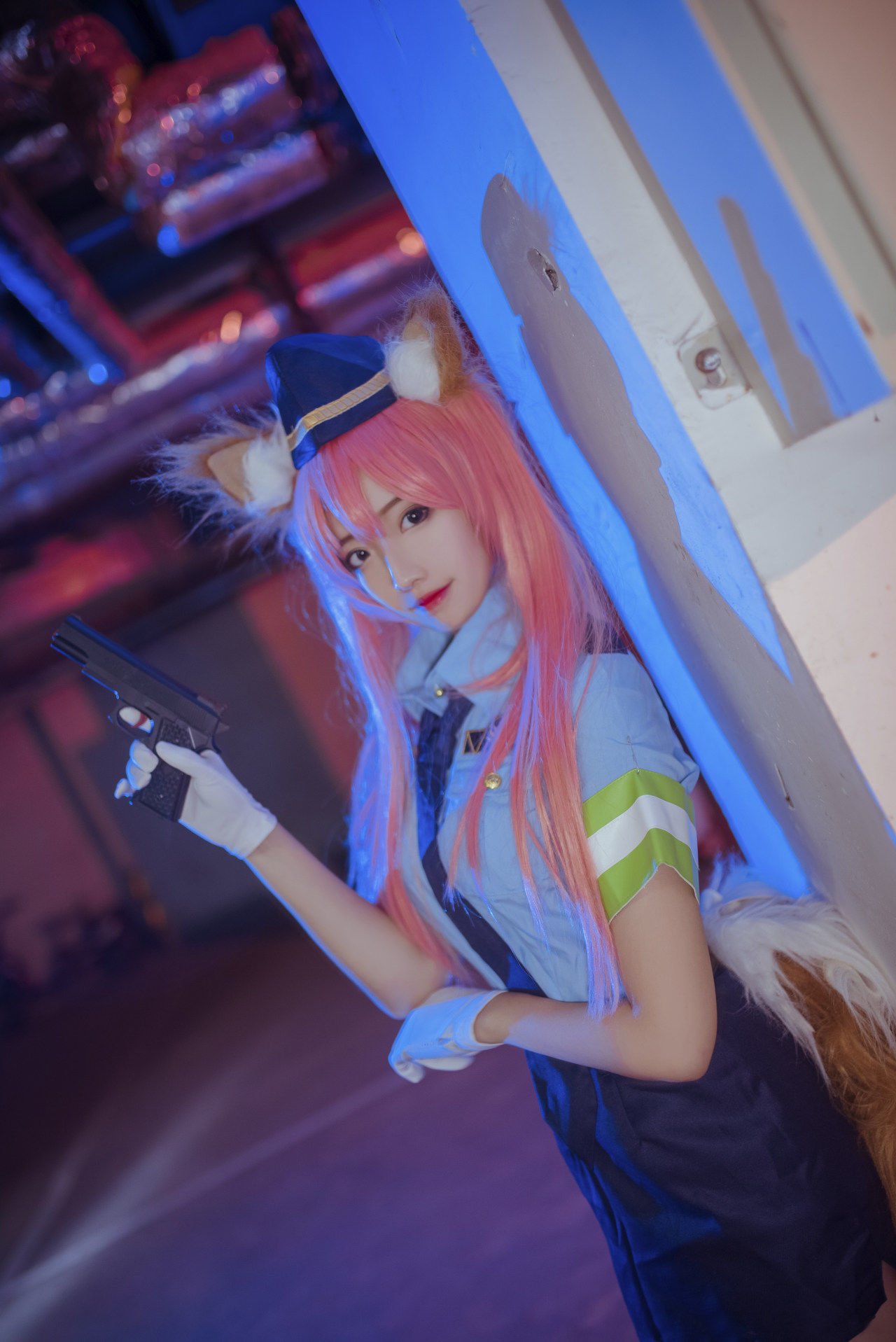 玉藻前女警cosplay