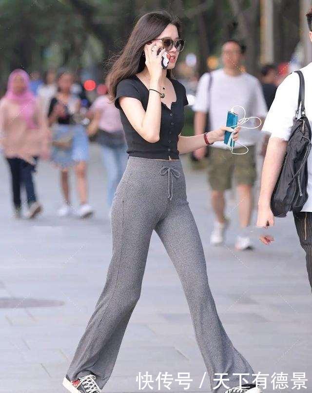 时尚美女瑜伽裤精致迷人,跟头发的颜色交相辉映,利落优雅