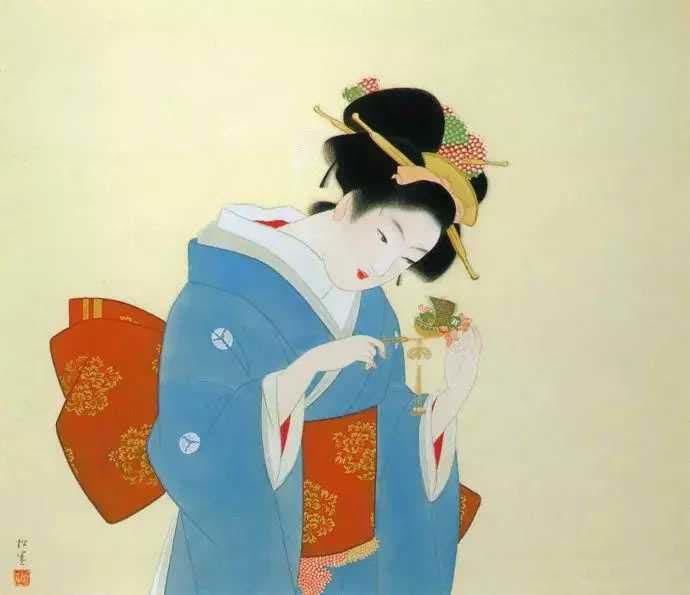  松园|日本天才画家上村松园浮世绘美女作品欣赏（图）