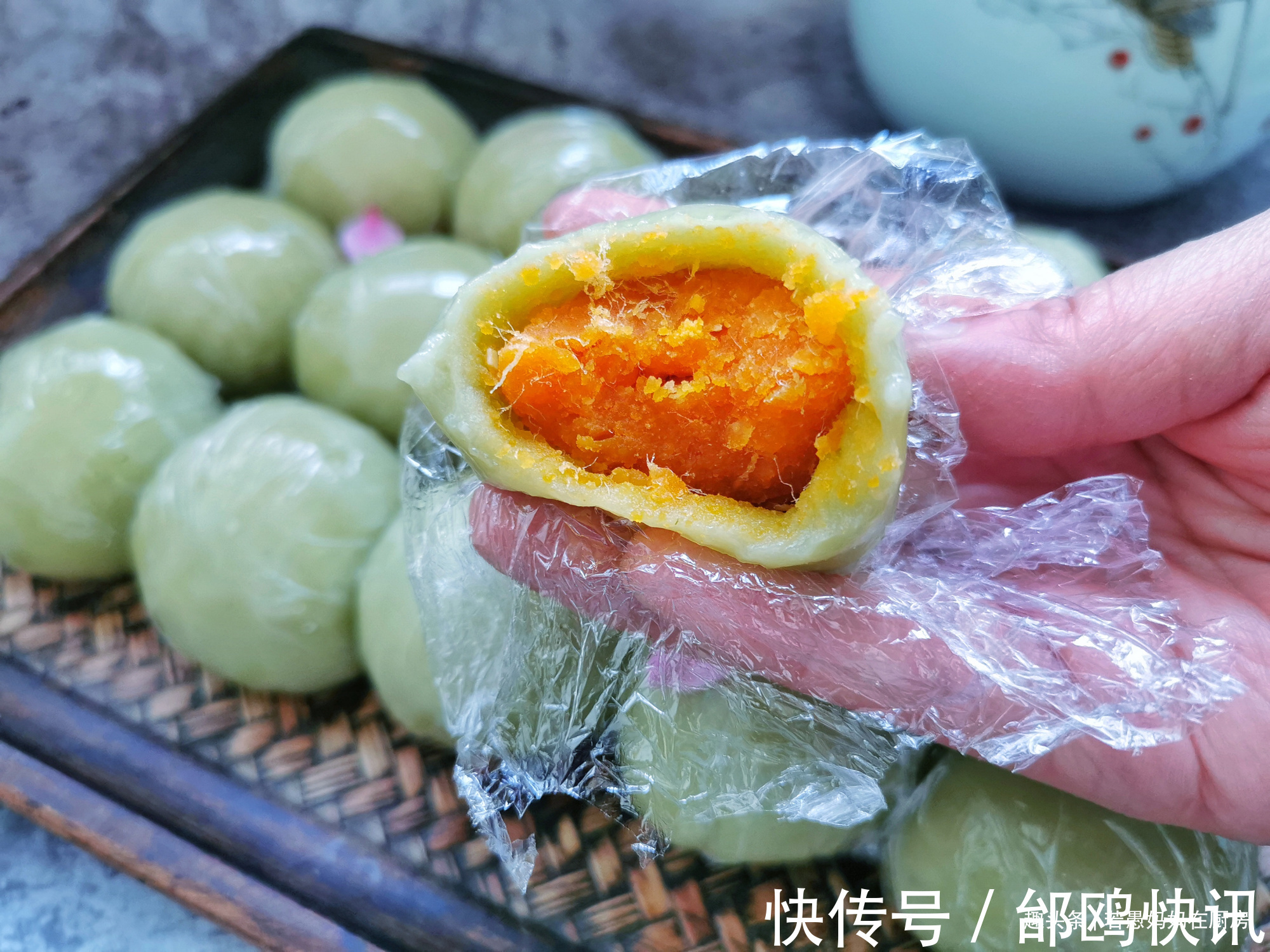 沙拉酱|想吃青团不要排队买，此方子不塌陷不变硬，比买的都好吃