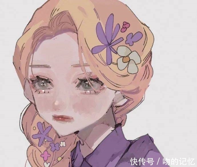 不一样的迪士尼公主动漫女生头像~|插画头像| 公主