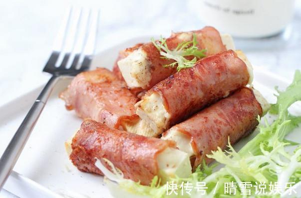 豆腐条|脑洞大开的豆腐卷,培根当皮煎,外脆香里清甜