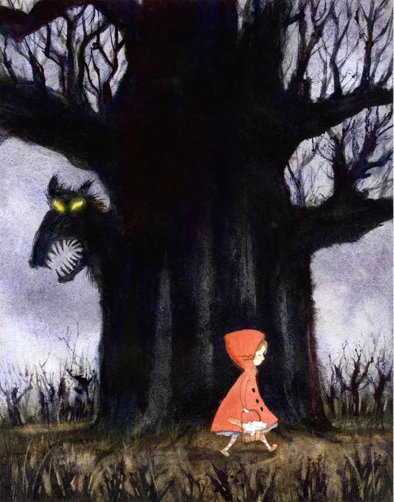 治愈插画$治愈插画:童年,像一个流丽繁复的梦