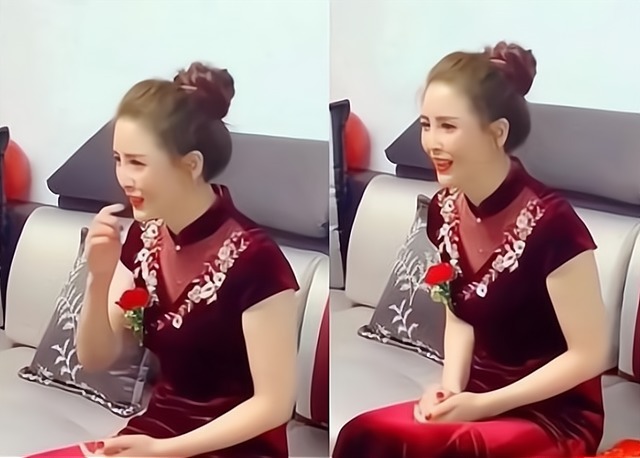 漂亮 婚礼上的漂亮婆婆,仪态端庄大气,整个婚礼面带微笑