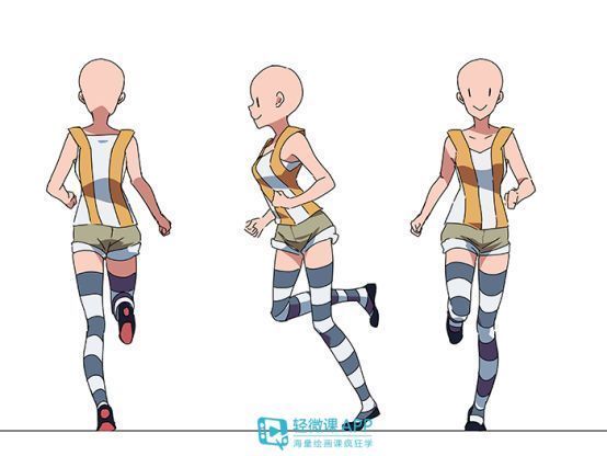 如何画出跑步的姿态？动漫人物跑步姿势画法