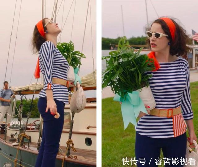 了不起的麦瑟尔夫人,她的大衣有100件吧!复古摩登配色超时髦