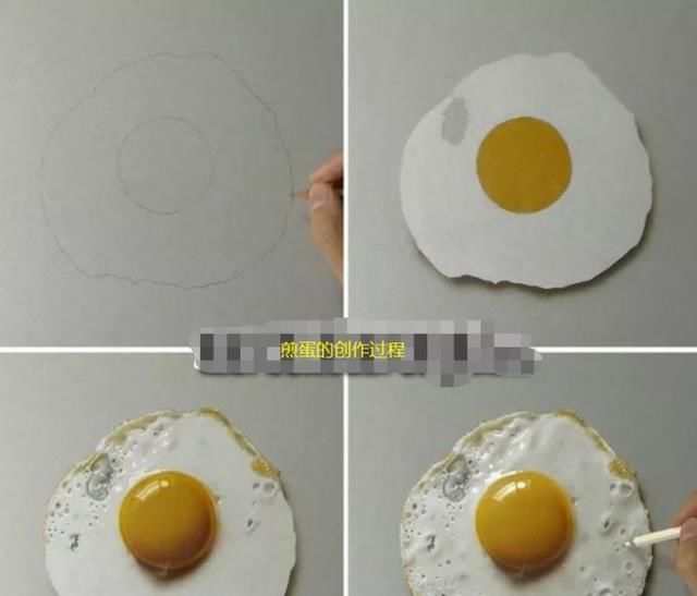 3d|大叔用彩铅画煎蛋,太逼真被质疑造假,晒出视频后,专家安静了