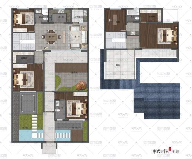 院墅$一家人的“心院”:空间自由灵动,给生活多些惊喜